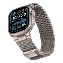 watch 10 - Tech-Protect Milano Vanguard apyrankė Apple Watch 8/9/10/11/SE/Ultra 44/45/46/49mm, titanas (Titanium) - 7 nuotrauka