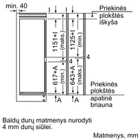 saldytuvas bosch imontuojamas - Bosch KIV87VFE0 - 3 nuotrauka