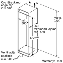 saldytuvas bosch imontuojamas - Bosch KIV87VFE0 - 4 nuotrauka