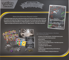 pokemon korteles - Pokemon TCG Mega Evolution Pitch Black Elite Trainer Box - 8 nuotrauka