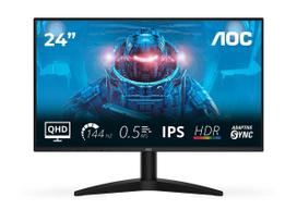 144hz ips monitorius - AOC Q24B36X 23.8" IPS, QHD, 144Hz, Juodas (Black) - 9 nuotrauka