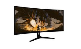 curved monitor 4k - Arozzi Nova 34", VA, QHD, 165Hz, curved, black - 10 nuotrauka