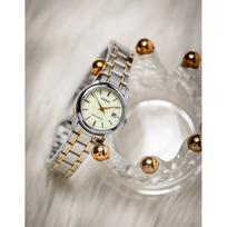 casio laikrodziai - CASIO LTP-V002SG-9A Moteriškas Laikrodis (Gold) + Dėžutė - 7 nuotrauka