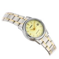 casio laikrodziai - CASIO LTP-V002SG-9A Moteriškas Laikrodis (Gold) + Dėžutė - 8 nuotrauka