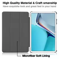 samsung s9 fe - iLike "Tri-Fold Eco-Leather Stand Case Samsung Galaxy Tab S9 FE" Sky Blue - 2 nuotrauka