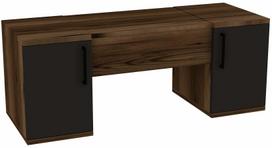 Kosmetinis staliukas Kalune Design Mercan 550ARN2794, antracito sp./riešuto sp., 74.1 cm x 100 cm x 35.5 cm