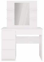 tualetinis staliukas - Kosmetinis staliukas Marina 4P+ MIJAS P Left, balta sp., 146 cm x 98 cm x 51 cm - 1 nuotrauka