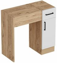 tualetinis staliukas - Kosmetinis staliukas Kalune Design İnci 550ARN2796, balta sp./atlantic pine sp., 108.8 cm x 77 cm x 37.3 cm - 1 nuotrauka