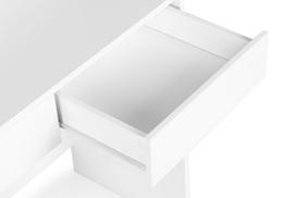 staliukas su veidrodziu - Kosmetinis staliukas ModernHome ZDT-01, balta sp., 146 cm x 80 cm x 41 cm - 5 nuotrauka