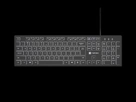 klaviaturos lt - Natec Herring Glow US Juoda (Black) - 1 nuotrauka