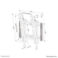 24 tv - NEOMOUNTS BY NEWSTAR SCREEN WALL MOUNT (TILT, VESA 200X200) - 2 nuotrauka