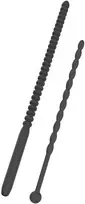 Hidden Desire Ribbed Penis Dilator Set 2 vnt Juodas (Black)