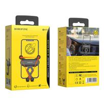 5 5 6 colio telefonai - Borofone BH19 tvirtinamas ant ventiliacijos grotelių, juodas - 2 nuotrauka