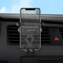 5 5 6 colio telefonai - Borofone BH19 tvirtinamas ant ventiliacijos grotelių, juodas - 6 nuotrauka