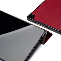 borders - Samsung X200/X205 Tab A8 10.5 2021 dėklas Smart Leather bordo - 3 nuotrauka