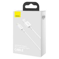 usb lightning laidas baseus - Baseus CALYS-B02 Superior 2.4A Lightning White - 4 nuotrauka