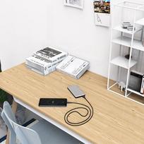 usb c pakrovejas - USB kabelis Borofone BX30 Type-C 1m silikoninis juodas - 3 nuotrauka