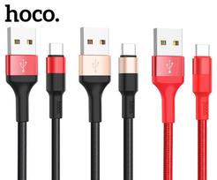 hoco usb type c - HOCO X26 Type-C 1m juodas-auksinis - 2 nuotrauka