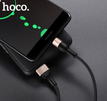 hoco usb type c - HOCO X26 Type-C 1m juodas-auksinis - 4 nuotrauka