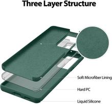 telefonas galaxy a14 - Mercury Silicone Case Samsung A145 A14 4G/A146 A14 5G tamsiai žalias - 4 nuotrauka