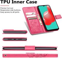 samsung galaxy a356 - HQ Flower book case for Galaxy A53 5G A536 Pink - 5 nuotrauka