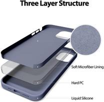 iphone 16 pro apple silicone - Mercury Silicone Case Apple iPhone 16 Pro Levandos Pilka (Lavender) - 2 nuotrauka