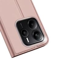 redmi note 14 5g atverciamas deklas - Dux Ducis Skin Pro dėklas Xiaomi Redmi Note 14 Pro 5G / Poco X7 Rožinis Aukso (Rose Gold) - 5 nuotrauka