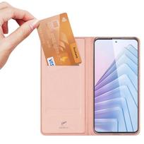 redmi note 14 5g atverciamas deklas - Dux Ducis Skin Pro dėklas Xiaomi Redmi Note 14 Pro 5G / Poco X7 Rožinis Aukso (Rose Gold) - 6 nuotrauka