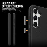 samsung a56 juodas - Perfectionists "Triangle Case for Samsung Galaxy A56 5G" Juodas (Black) - 3 nuotrauka