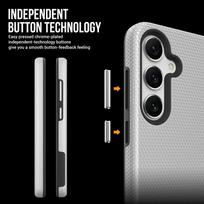 a56 samsung telefonas - Perfectionists Triangle Case Samsung A56 5G Sidabrinis (Silver) - 3 nuotrauka