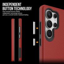 samsung s22 ultra 5g - Perfectionists Triangle Case Samsung Galaxy S22 Ultra 5G Raudonas (Red) - 3 nuotrauka