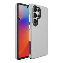 samsung s22 ultra 5g - Perfectionists Dėklas Samsung Galaxy S22 Ultra 5G Triangle Case Sidabrinis (Silver) - 6 nuotrauka