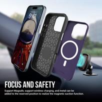 iphone 14 violetine - Perfectionists Triangle Mag Case Apple iPhone 14 Pro violetinis - 6 nuotrauka