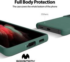 a56 samsung telefonas - Mercury Silicone Case Samsung Galaxy A56 Tamsiai Žalias (Dark Green) - 2 nuotrauka