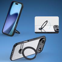 apple air deklas - Dux Ducis "Aimo Mag Stand" dėklas su magnetiniu žiedu skirtas Apple iPhone 17 Air - Juodas (Black) - 7 nuotrauka