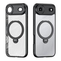 apple air deklas - Dux Ducis "Aimo Mag Stand" dėklas su magnetiniu žiedu skirtas Apple iPhone 17 Air - Juodas (Black) - 9 nuotrauka