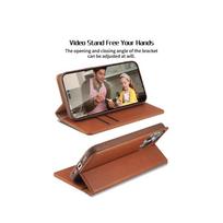 telefono pinigine iphone - HDD Magnetic Wallet Case Apple iPhone 12/12 Pro juodas - 3 nuotrauka