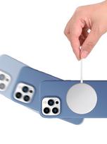 samsung s22 magsafe - HDD Silicone MagSafe Case Samsung S901 S22 5G tamsiai mėlynas - 3 nuotrauka