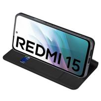 telefonai xiaomi 15 - Dux Ducis Skin Pro Dėklas Xiaomi Redmi 15 4G/Redmi 15 5G Juodas (Black) - 4 nuotrauka