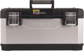 irankiu deze stanley - Stanley FATMAX Metalinė Plastikinė Įrankių Dėžė 26" Juoda (Black), Pilka (Grey) - 1 nuotrauka