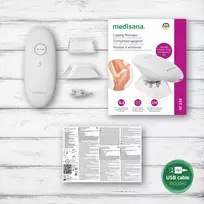masazuoklis - Medisana VC 150 Vakuuminis masažuoklis 3in1 Baltas (White) - 3 nuotrauka