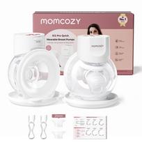 dvigubas belaidis pientraukis - MOMCOZY S12 Pro+ dvigubas nešiojamas belaidis pientraukis, Baltas (White) - 1 nuotrauka