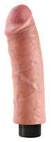 falo imitatoriai - Vibruojantis falo imitatorius Pipedream King Cock Stiffy 27,4 cm, rudas - 4 nuotrauka