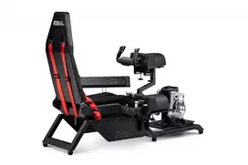 flight simuliatorius - Next Level Racing Flight Simulator NLR-S018, Juoda/Raudona (Black/Red) - 4 nuotrauka