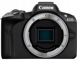 r50 eos - Canon EOS R50 + RF-S 18-45mm + RF 75-300mm Juodas (Black) - 1 nuotrauka