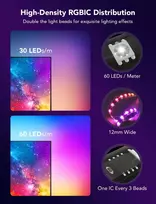 24 tv - Govee H605C Envisual TV Backlight T2 LED juostelė 75-85 colių, RGBIC, Wi-Fi/Bluetooth - 5 nuotrauka