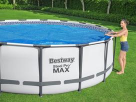 baseini uzdanga - Baseino uždangalas Bestway 527x549 cm - 5 nuotrauka