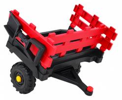 traktoriaus priekaba - Vaikiškas elektrinis traktorius Ramiz Titanium, raudona - 7 nuotrauka