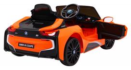 bmw masina - Vaikiškas elektromobilis BMW I8 LIFT, oranžinis (Orange) - 9 nuotrauka