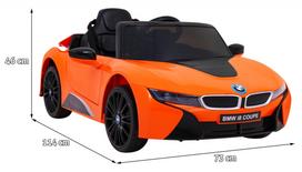 bmw masina - Vaikiškas elektromobilis BMW I8 LIFT, oranžinis (Orange) - 15 nuotrauka
